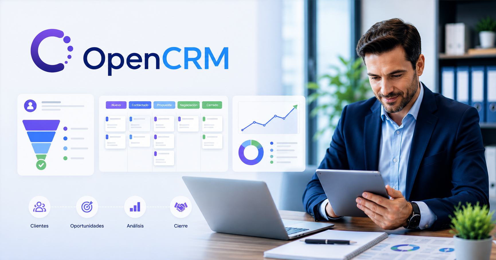 CRM para equipos de ventas con OpenCRM